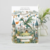 Chevalier et dragon Royal Medieval Boy Anniversair