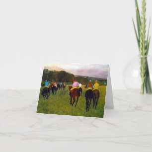 Invitation Chevaux de course Edgar Degas à Longchamp