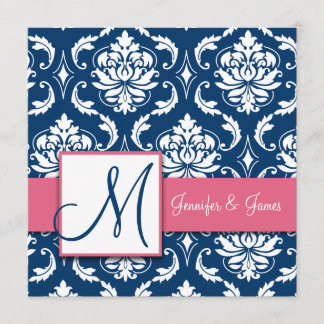 Invitation Chèvrefeuille d'invitation de monogramme de