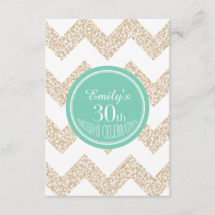 Invitation Chevron 30e fête d'anniversaire Choisissez la cart