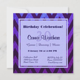Invitation Chevron moderne