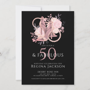 Invitation Chic 50 ans et fabuleux chaussures de danse fête d