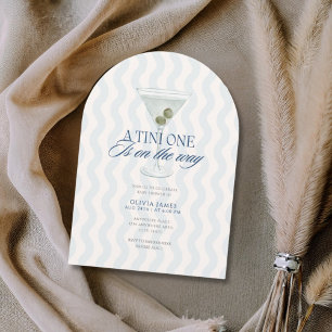 Invitation Chic a tini one boy baby shower