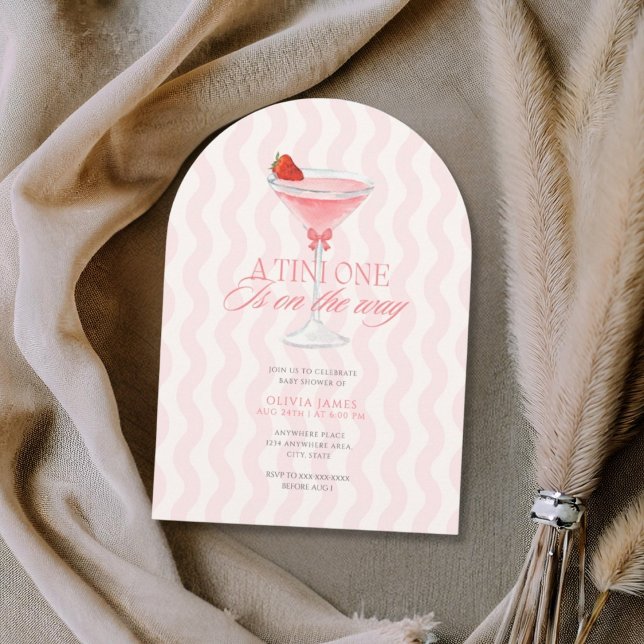 Invitation Chic a tini one girl baby shower (Créateur téléchargé)