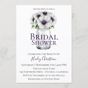 Invitation Chic Anemone Floral Bridal