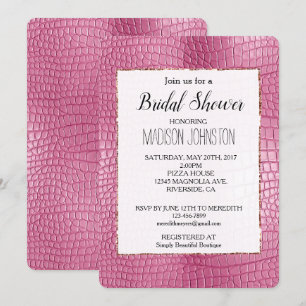 Invitation Chic animal rose