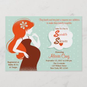 Invitation Chic arrosez l'invitation de douche
