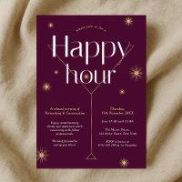 Chic Bourgogne & Gold Company Networking Happy Hou