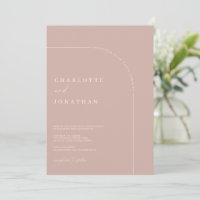 Chic Candy rose moderne Calligraphie Arch Mariage