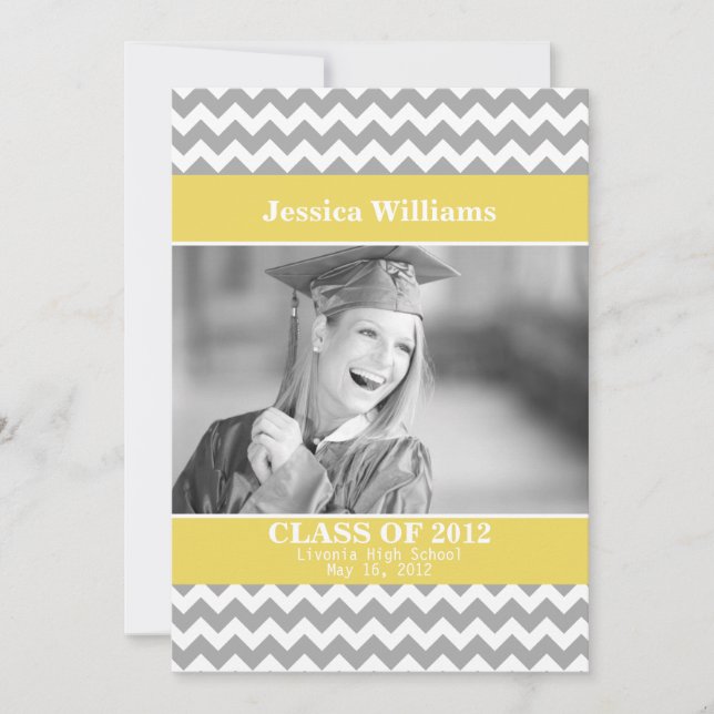 Invitation Chic Chevron (Devant)