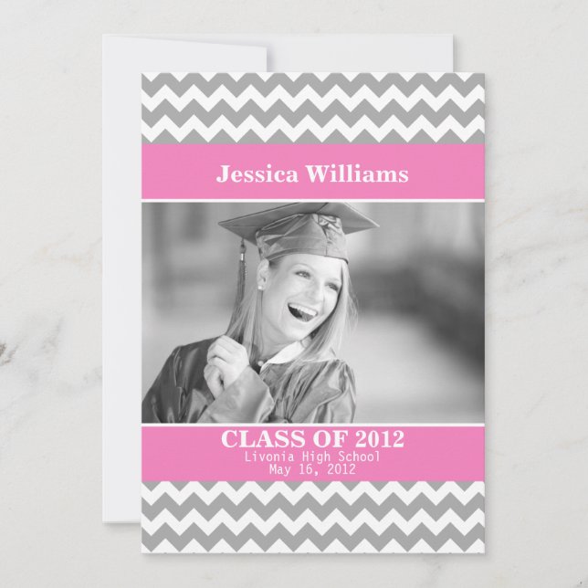 Invitation Chic Chevron (Devant)