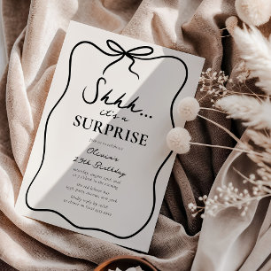 Invitation Chic Chut... c'est une fête d'anniversaire surpris
