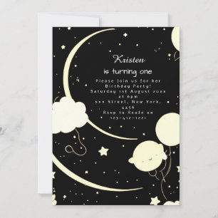 Invitation Chic Cosmic Astro Aventure Anniversaire