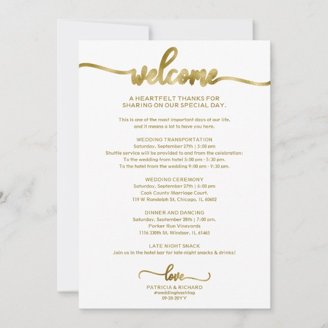 Invitation chic de calendrier de mariage en callig (Devant)