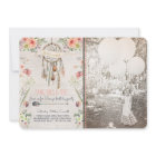 Invitation chic de fête d'anniversaire de Boho