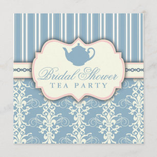 Invitation chic de thé de Fête de la mariée de