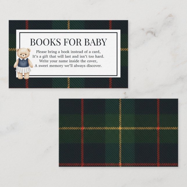 Invitation chic et luxueuse pour une baby shower a (Devant / Derrière)