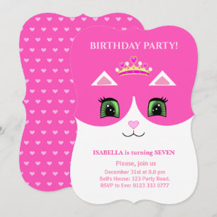 Invitation chic et mignonne pour un chat en smokin