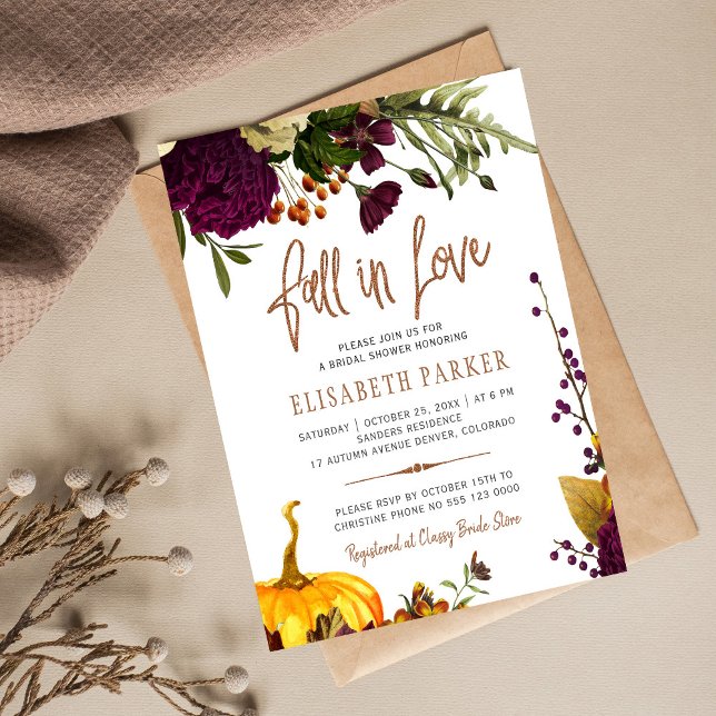 Invitation chic et romantique pour une baby shower (Créateur téléchargé)