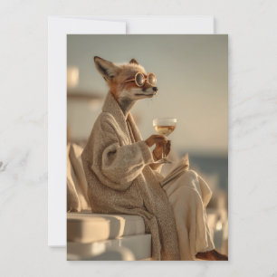 Invitation Chic Fox Relaxant dans le style