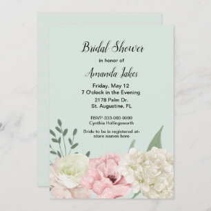 Invitation Chic Green Bridal Shower