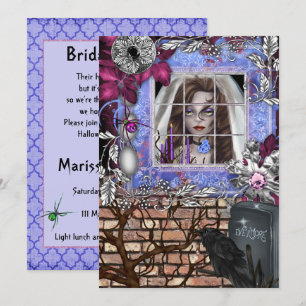 Invitation Chic Halloween Bridal Shower