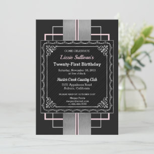 Invitation Chic Jazzy Silver