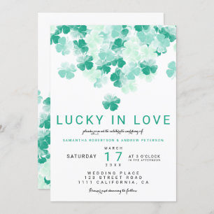 Invitation Chic mariage de St Patrick