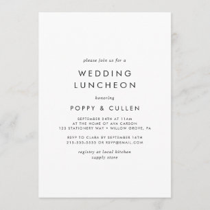 Invitation Chic Mariage de typographie