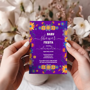 Invitation Chic Mexicaine Floral Señorita Baby shower Girl