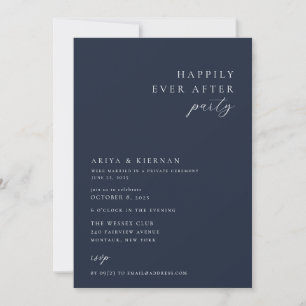Invitation Chic Minimaliste Heureusement Jamais Après La Fête