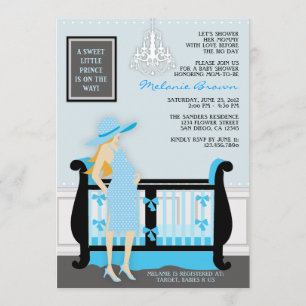 Invitation Chic Moderne maman contemporaine