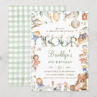 Chic Nursery rime verdure 4e anniversaire Neutre