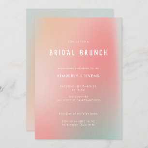 Invitation Chic Pastel Pink Mint Gradient Ombre Fête des mari