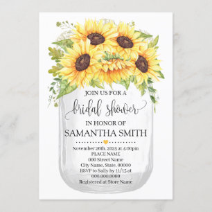 Invitation Chic pays de la nage de mason jar