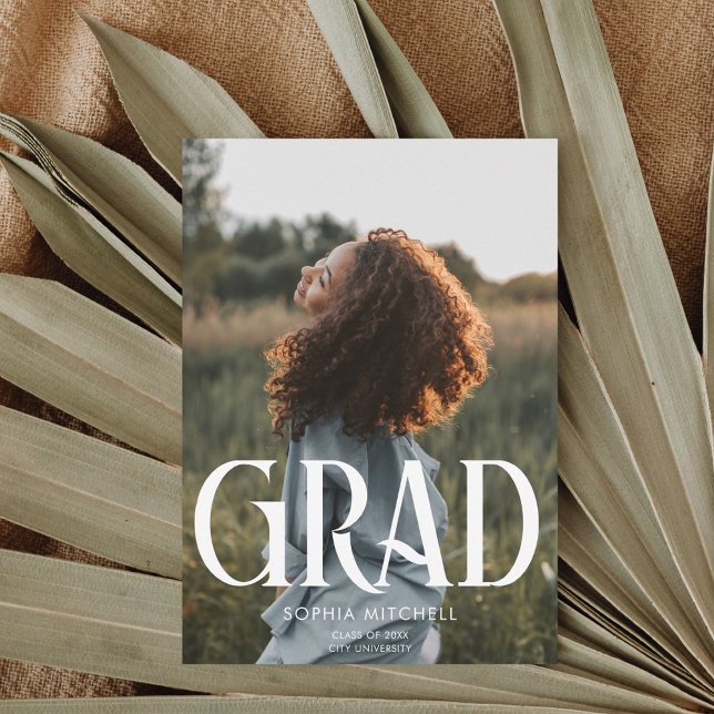Invitation Chic Photo Graduation Party (Créateur téléchargé)