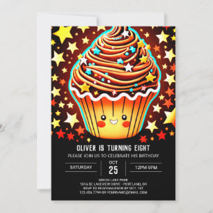 Invitation Chic Printable Muffin Anniversaire