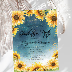Invitation Chic Rustique Tournesols,Guirlandes Lumineuses Dip