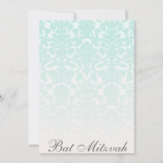 Invitation chic simple de bat mitzvah (Devant)
