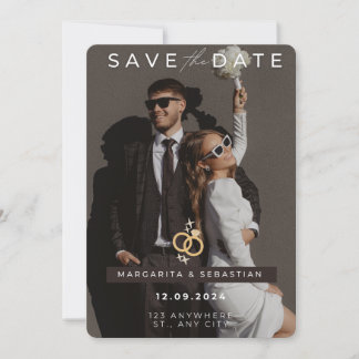 Invitation Chic & Simple Enregistrez la Date