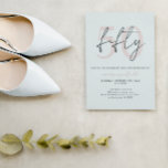 Invitation Chic Simple Minimaliste Rose Pâle 50e Anniversaire<br><div class="desc">Chic Simple Minimaliste Rose Pâle 50e Anniversaire Invitation</div>