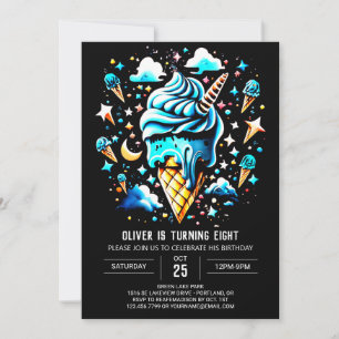 Invitation Chic Sweet Boys Garçon Crème glacée Anniversaire