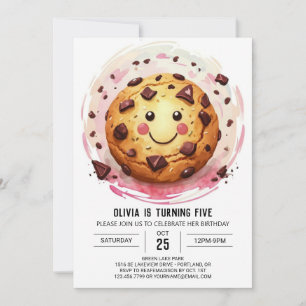 Invitation Chic Sweets Fun Cookies Anniversaire
