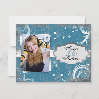 Invitation Chic tendance Sweet 16 Anniversaire Fête Invitatio