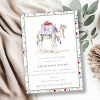 Chic Tropical Marocain Chameau Baby Shower