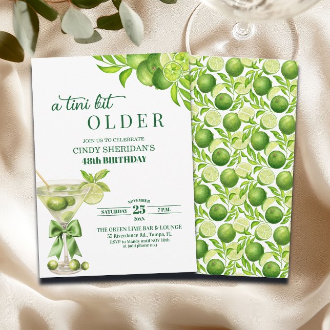 Invitation Chic Un Petit Peu Plus Vieille Martini Au Citron V (Créateur téléchargé)