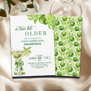 Invitation Chic Un Peu Plus Vieux Martini au Citron Vert 47e