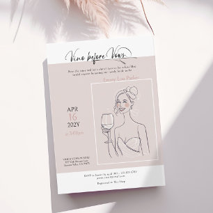 Invitation Chic "Vino avant voeux" dégustation de vin douche