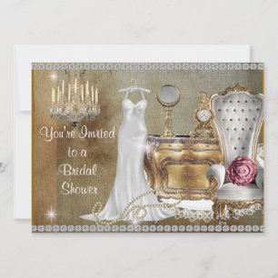 INVITATION CHIC VINTAGE FÊTE DES MARIÉES MODÈLE
