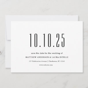 Invitation Chic Votre Mariage Date Non Photo Enregistrer La D